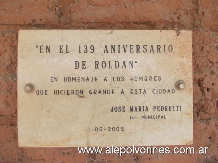 Foto: Estación Roldan - Roldan (Santa Fe), Argentina