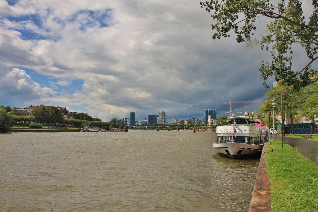 Foto: Vista del Main - Frankfurt am Main (Hesse), Alemania