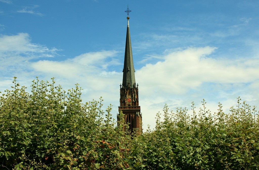 Foto: Vistas desde el puente de Hierro - Frankfurt am Main (Hesse), Alemania