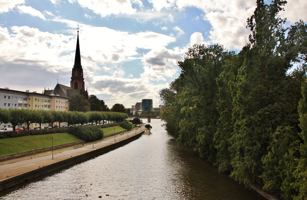 Foto: Vista del Main - Frankfurt am Main (Hesse), Alemania