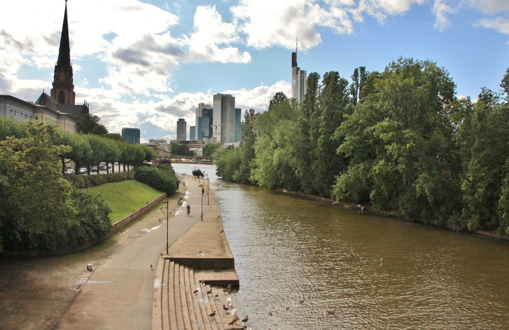 Foto: Vista del Main - Frankfurt am Main (Hesse), Alemania