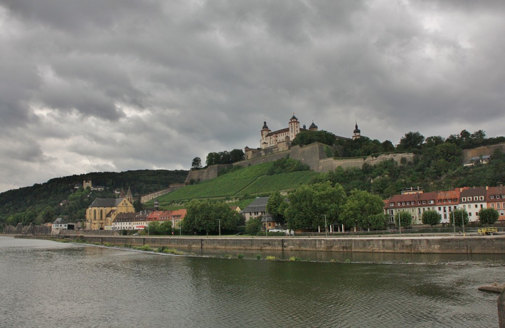 Foto: Vista desde el puente viejo - Würzburg (Bavaria), Alemania