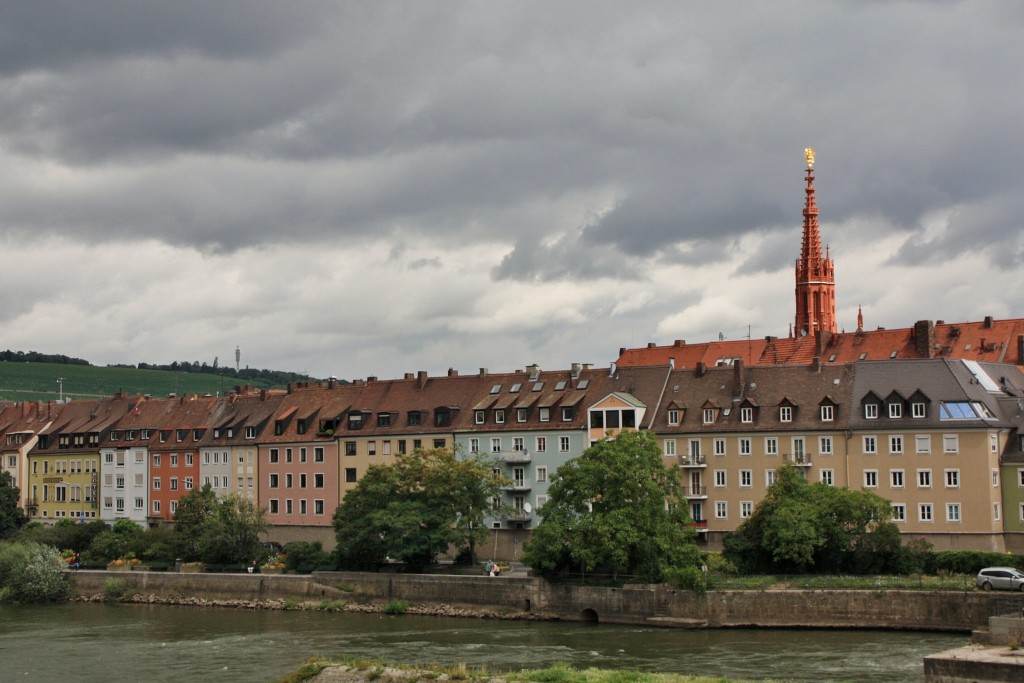 Foto: Vista desde el puente viejo - Würzburg (Bavaria), Alemania