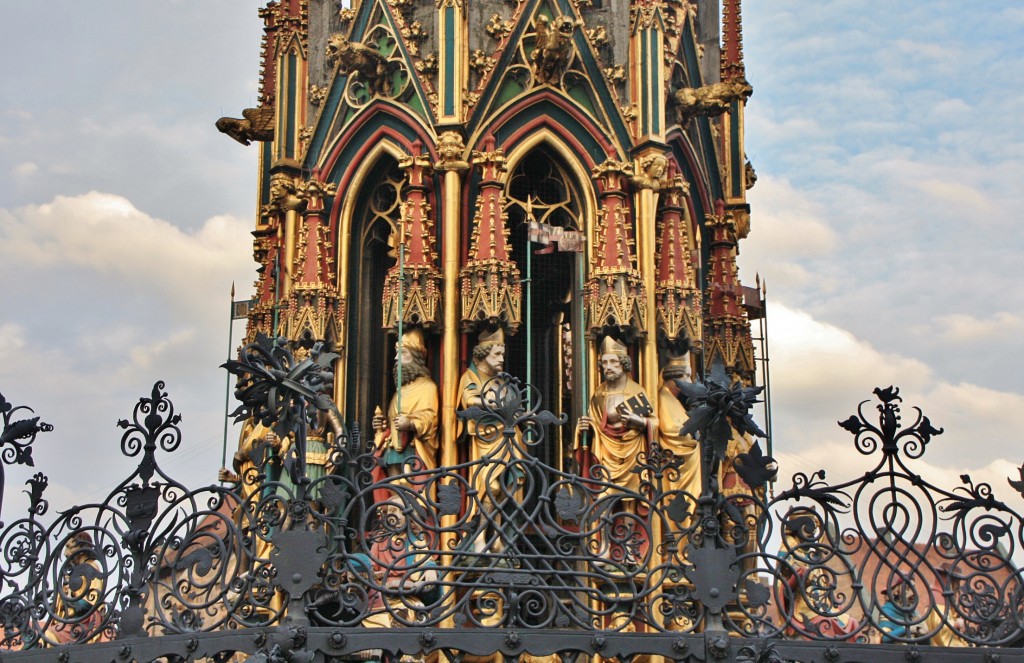 Foto: Fuente Schöner Brunnen - Nuremberg (Nürnberg) (Bavaria), Alemania