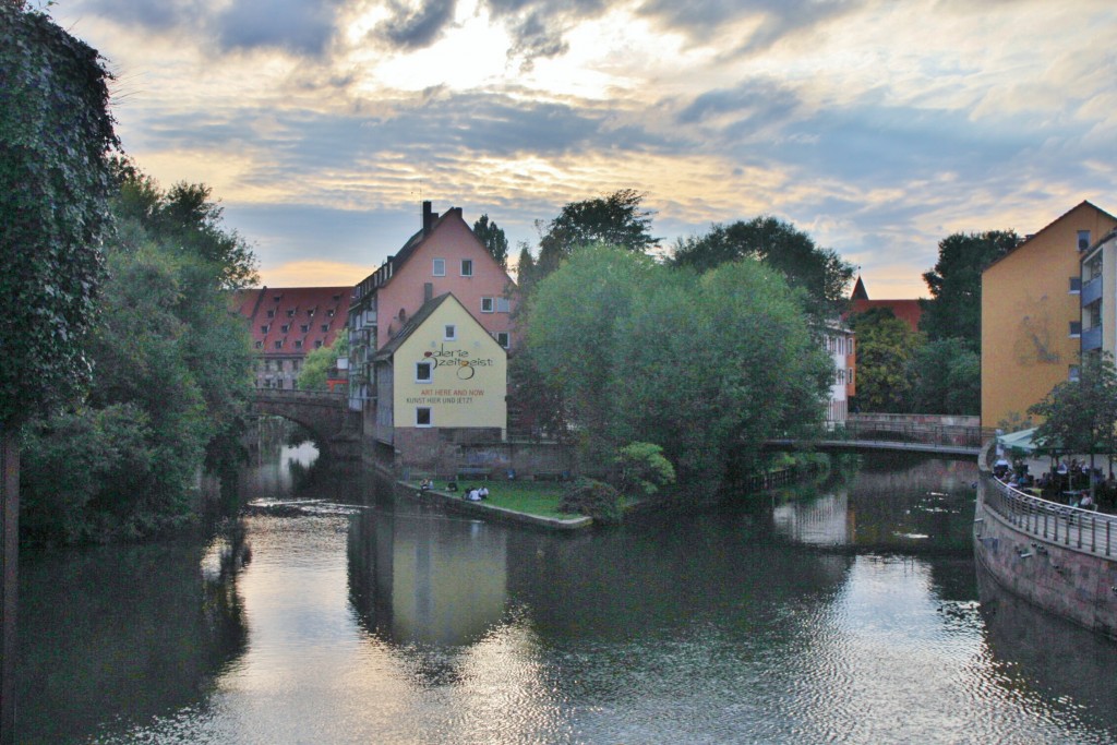 Foto: Rio Pegnitz - Nuremberg (Nürnberg) (Bavaria), Alemania