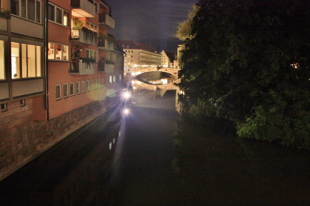 Foto: Puente soble el Pegnitz - Nuremberg (Nürnberg) (Bavaria), Alemania