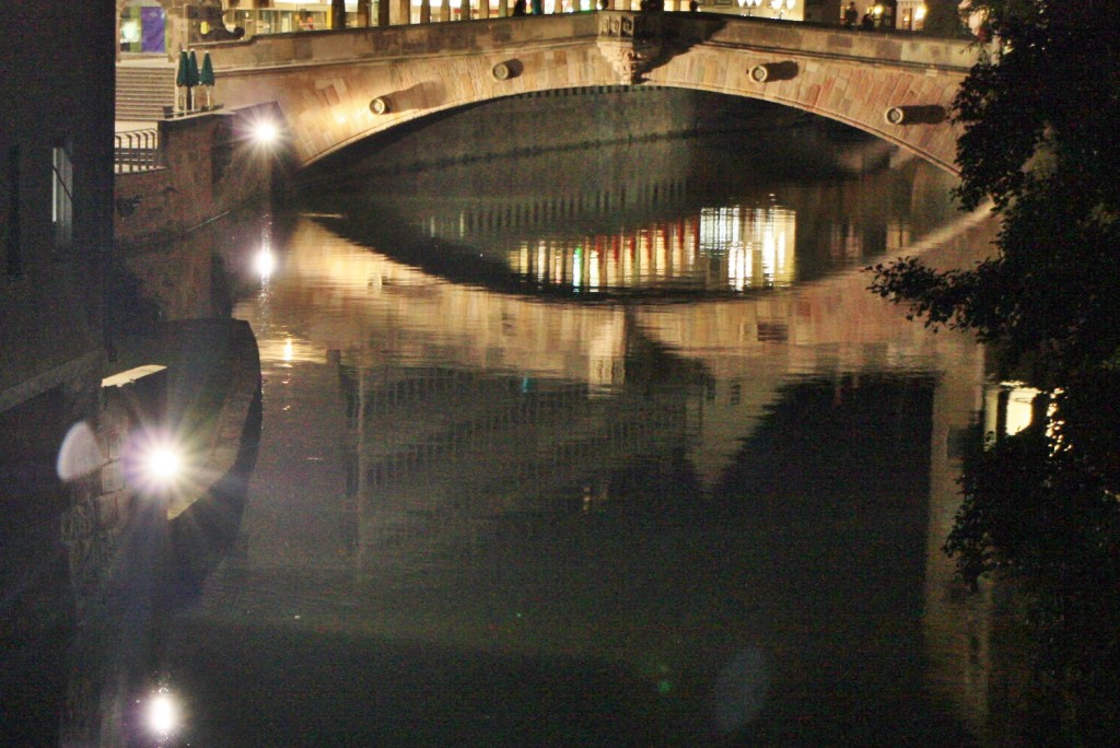 Foto: Puente soble el Pegnitz - Nuremberg (Nürnberg) (Bavaria), Alemania