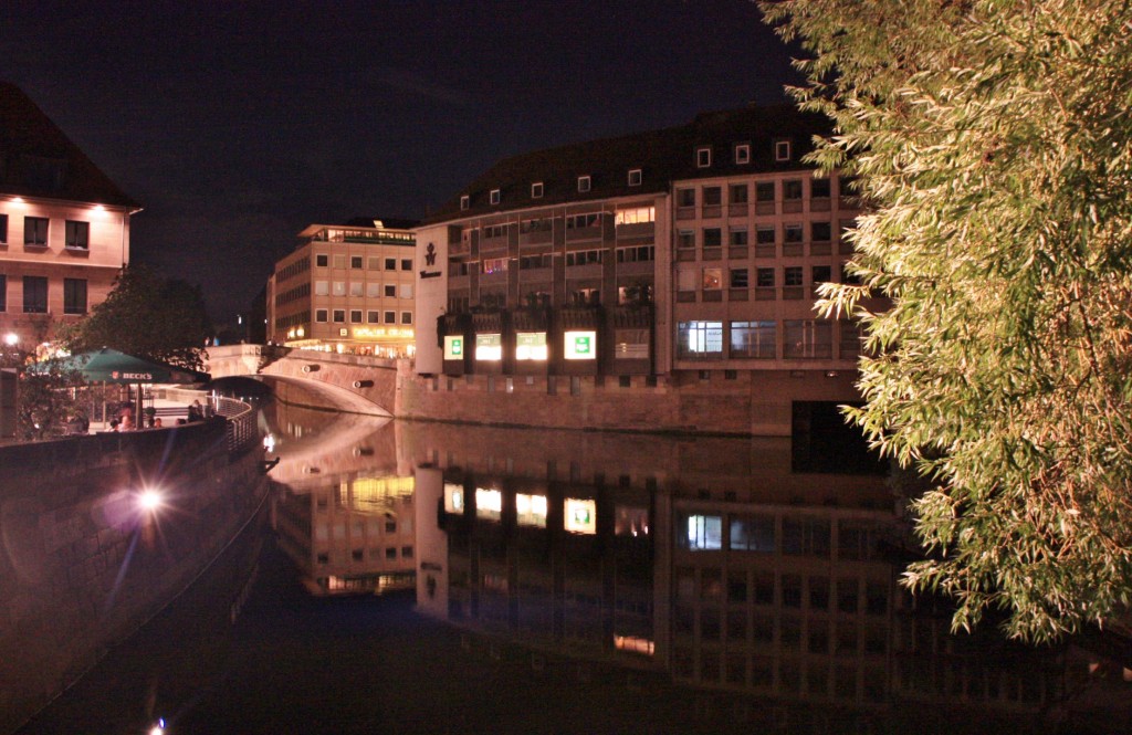 Foto: Puente soble el Pegnitz - Nuremberg (Nürnberg) (Bavaria), Alemania