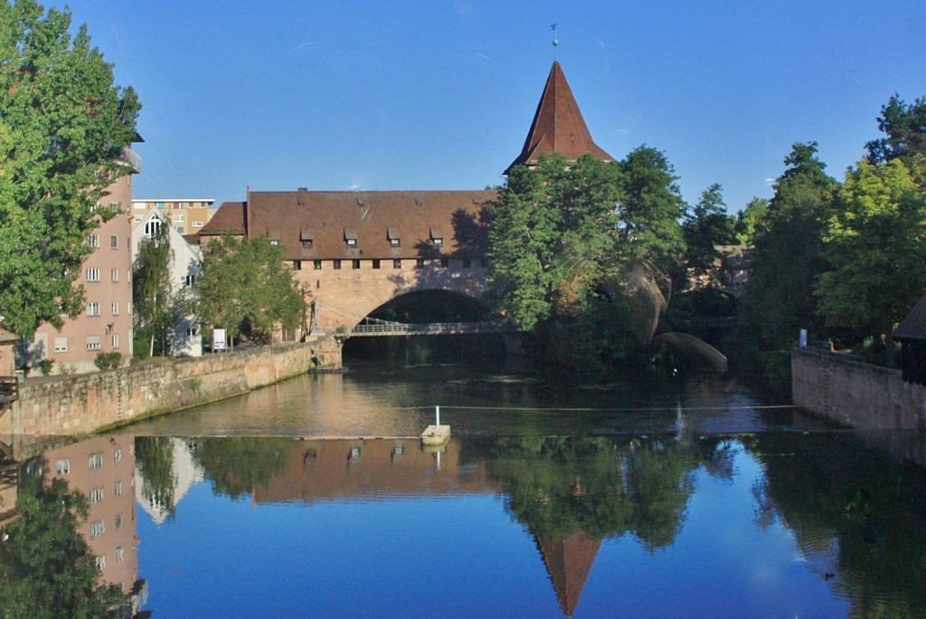 Foto: Rio Pegnitz - Nuremberg (Nürnberg) (Bavaria), Alemania