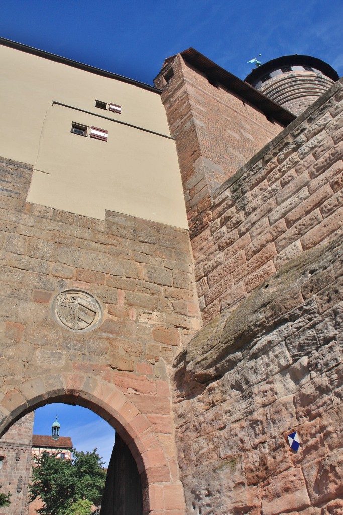 Foto: Puerta del castillo - Nuremberg (Nürnberg) (Bavaria), Alemania