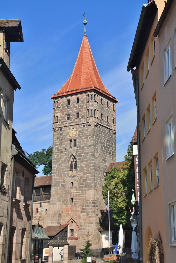 Foto: Torre de la muralla - Nuremberg (Nürnberg) (Bavaria), Alemania