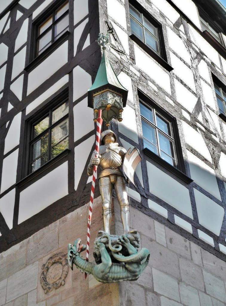 Foto: Detalle de una fachada - Nuremberg (Nürnberg) (Bavaria), Alemania