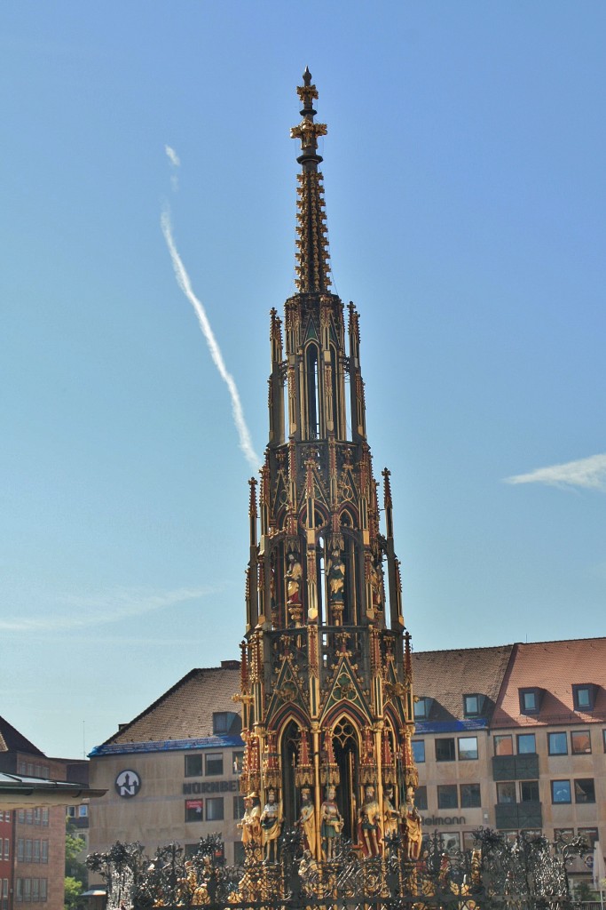 Foto: Fuente Schöner Brunnen - Nuremberg (Nürnberg) (Bavaria), Alemania