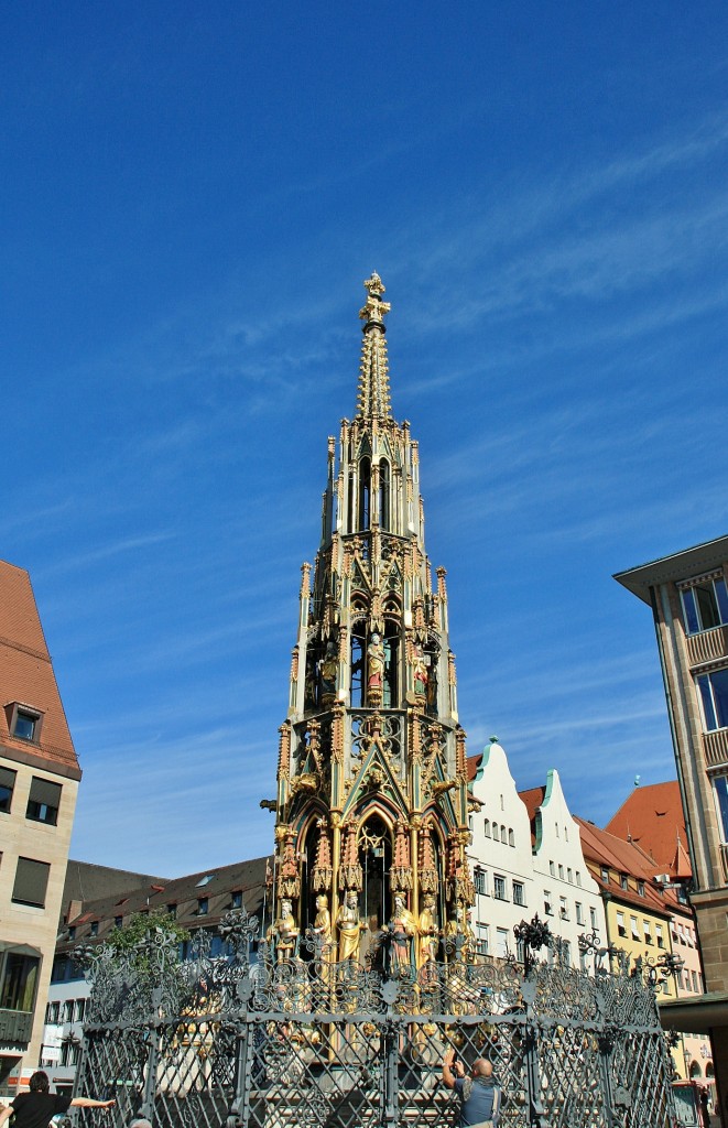 Foto: Fuente Schöner Brunnen - Nuremberg (Nürnberg) (Bavaria), Alemania