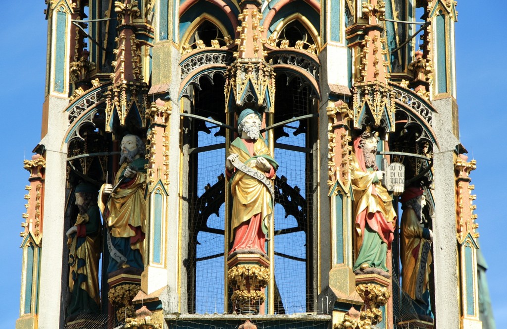 Foto: Fuente Schöner Brunnen - Nuremberg (Nürnberg) (Bavaria), Alemania