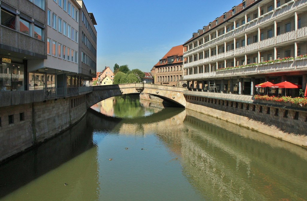 Foto: Rio Pegnitz - Nuremberg (Nürnberg) (Bavaria), Alemania