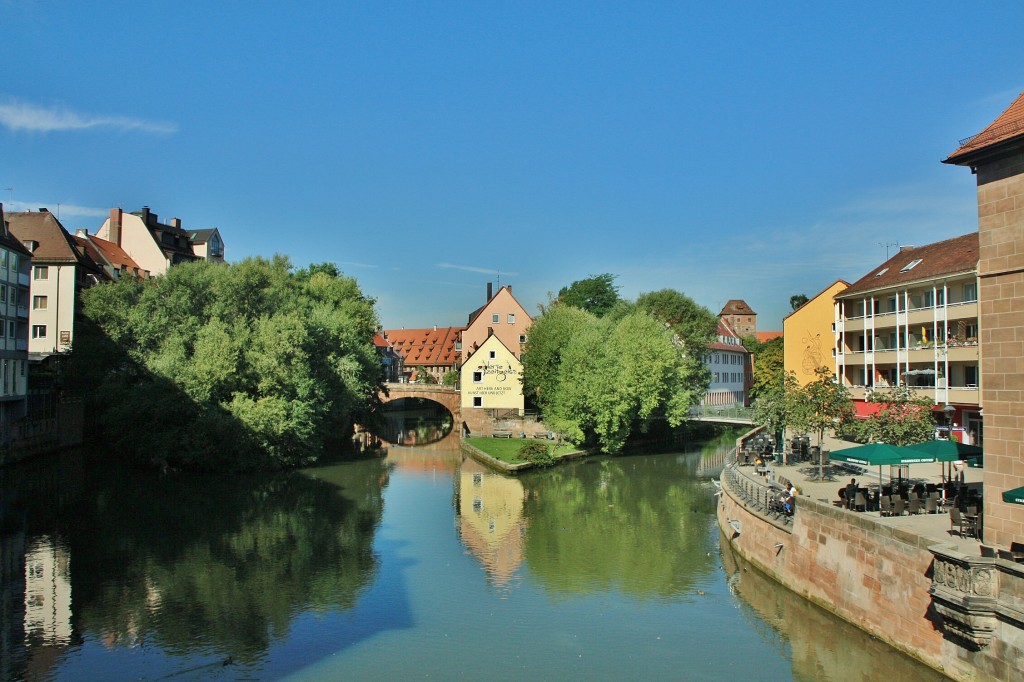 Foto: Rio Pegnitz - Nuremberg (Nürnberg) (Bavaria), Alemania