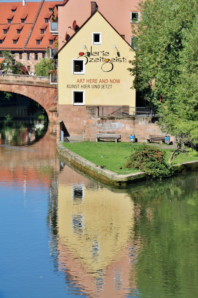 Foto: Rio Pegnitz - Nuremberg (Nürnberg) (Bavaria), Alemania