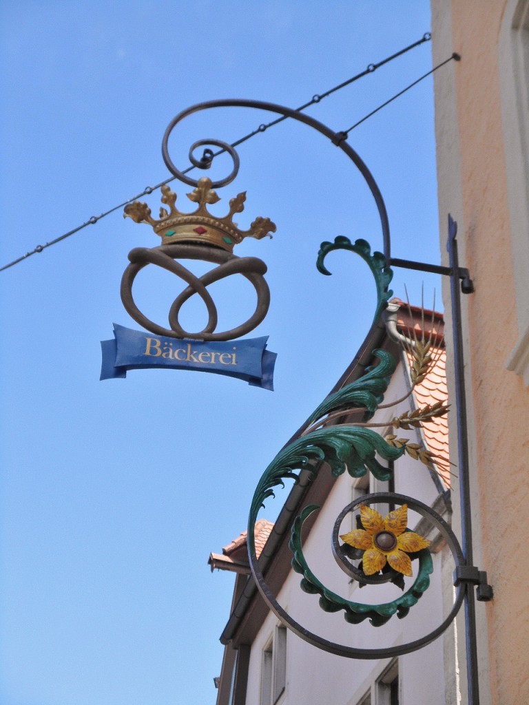 Foto: Rótulo de una tienda - Rothenburg ob der Tauber (Bavaria), Alemania