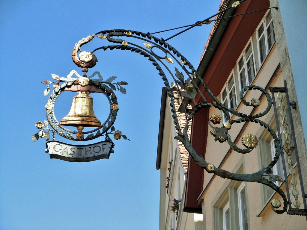 Foto: Rótulo de una tienda - Rothenburg ob der Tauber (Bavaria), Alemania