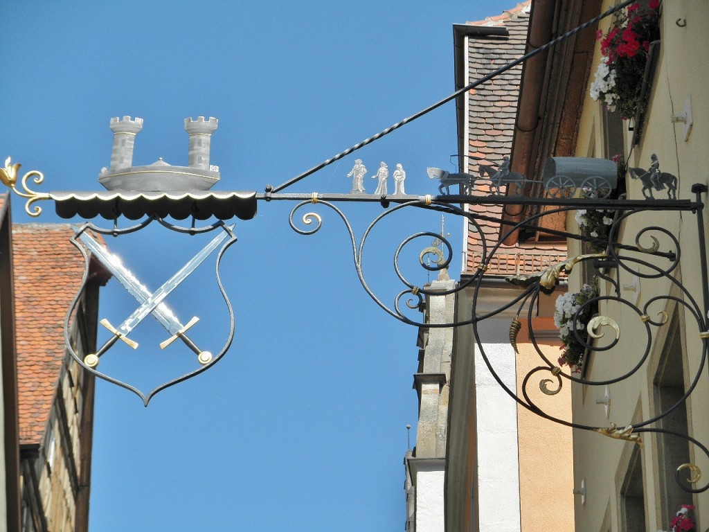 Foto: Rótulo de una tienda - Rothenburg ob der Tauber (Bavaria), Alemania