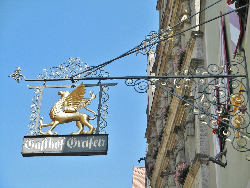 Foto: Rótulo de una tienda - Rothenburg ob der Tauber (Bavaria), Alemania