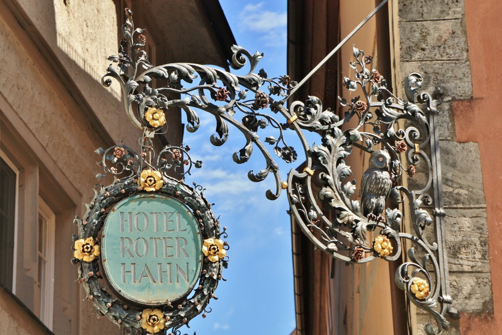 Foto: Rótulo de una tienda - Rothenburg ob der Tauber (Bavaria), Alemania