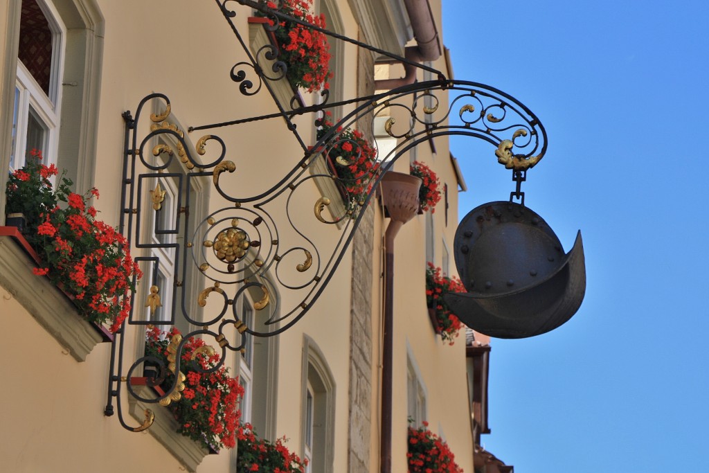 Foto: Rótulo de una tienda - Rothenburg ob der Tauber (Bavaria), Alemania