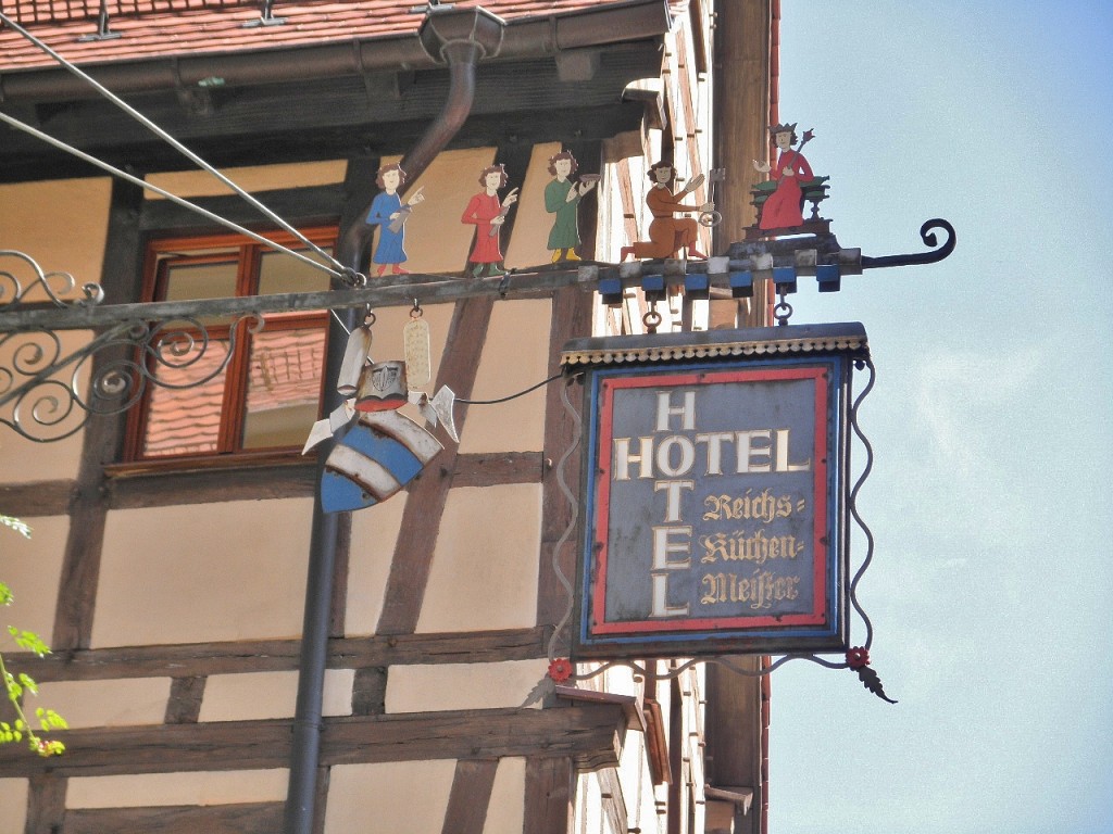 Foto: Rótulo de una tienda - Rothenburg ob der Tauber (Bavaria), Alemania