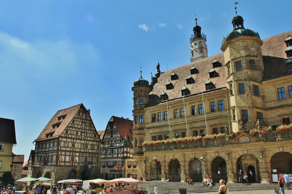 Foto: Plaza del Mercado - Rothenburg ob der Tauber (Bavaria), Alemania