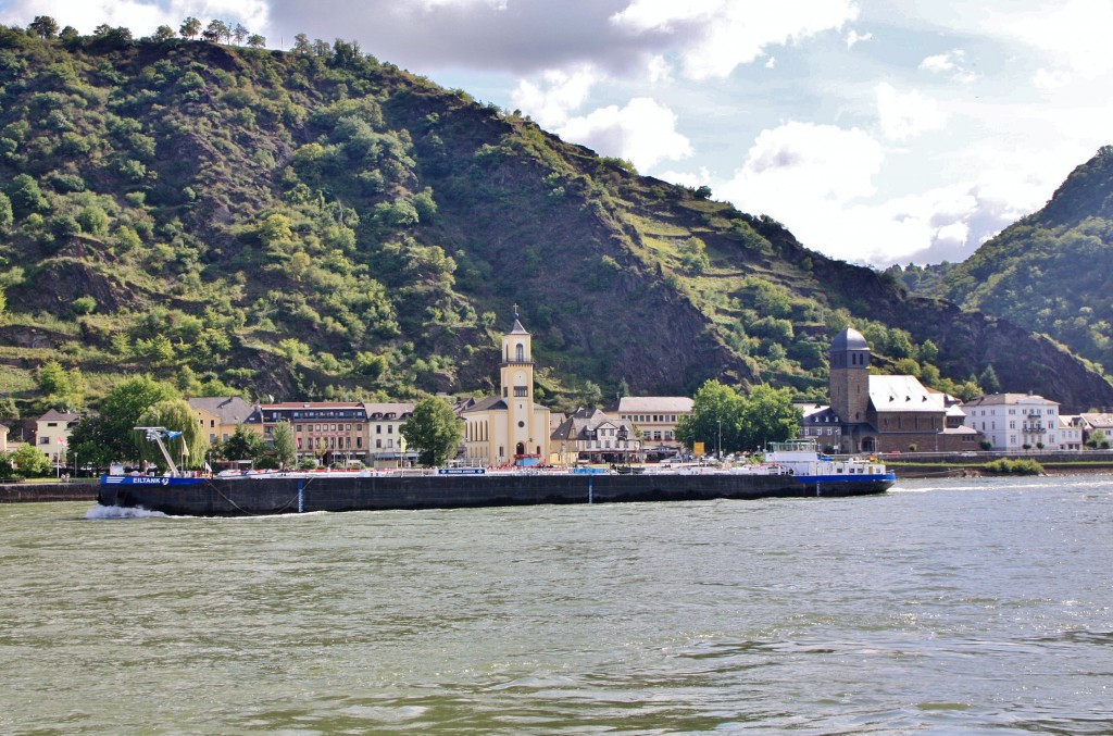 Foto: Vistas del Rhine - St. Goarshausen (Rhineland-Palatinate), Alemania