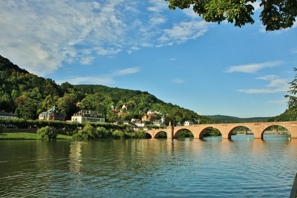 Foto: Rio Neckar - Heidelberg (Baden-Württemberg), Alemania