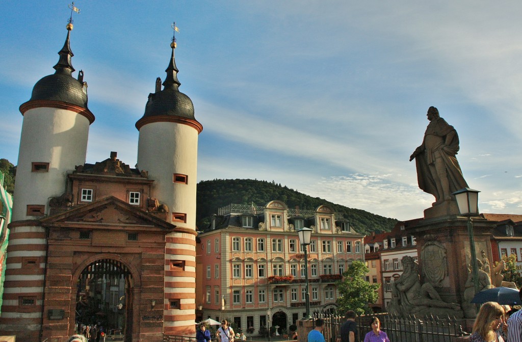 Foto: Vistas desde el puente viejo - Heidelberg (Baden-Württemberg), Alemania