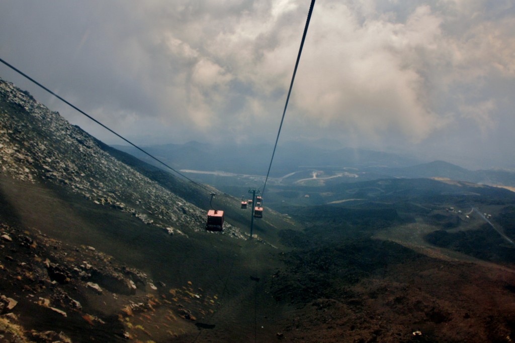 Foto: Vistas desde el funicular - Nicolosi (Sicily), Italia