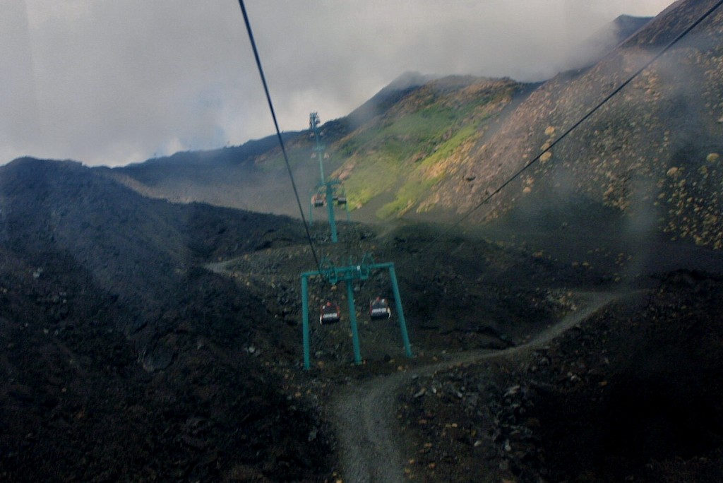 Foto: Vistas desde el funicular - Nicolosi (Sicily), Italia