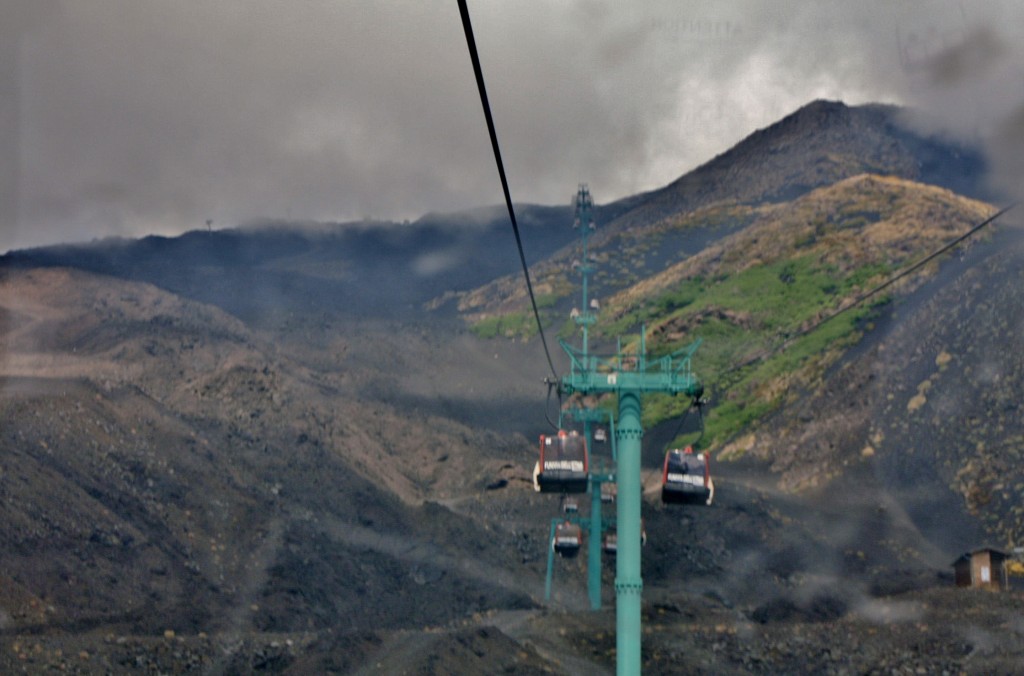 Foto: Vistas desde el funicular - Nicolosi (Sicily), Italia