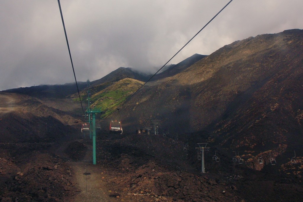 Foto: Vistas desde el funicular - Nicolosi (Sicily), Italia