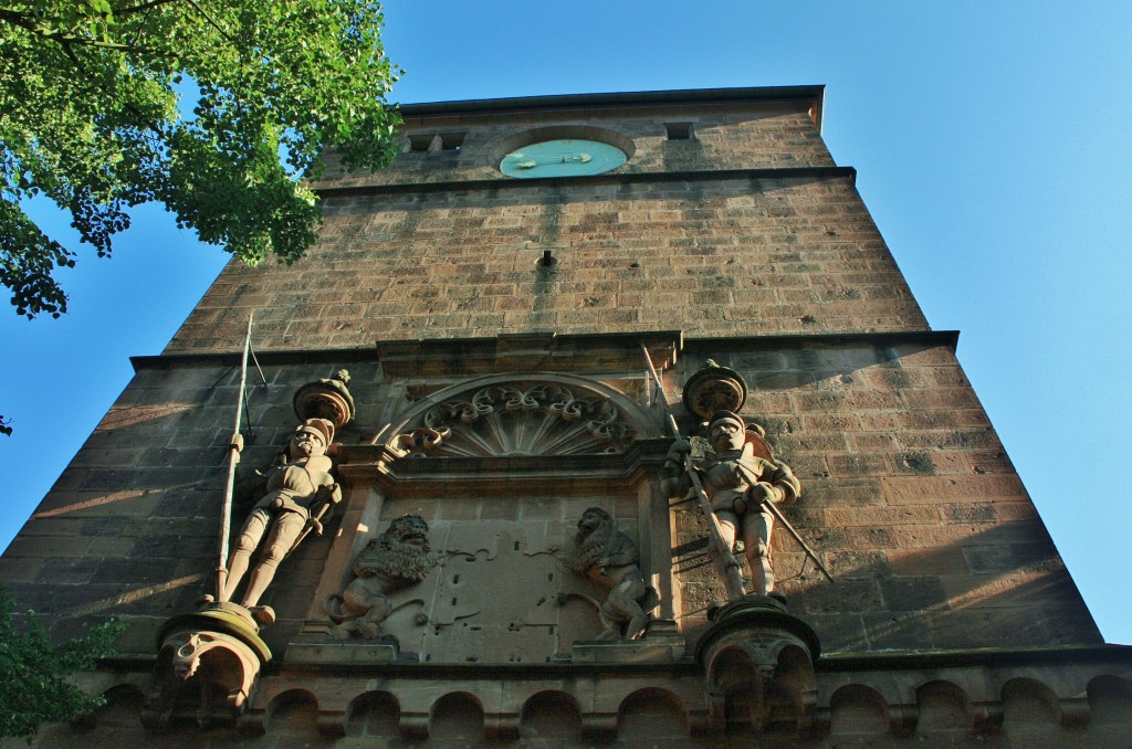 Foto: Torre del portal del castillo - Heidelberg (Baden-Württemberg), Alemania