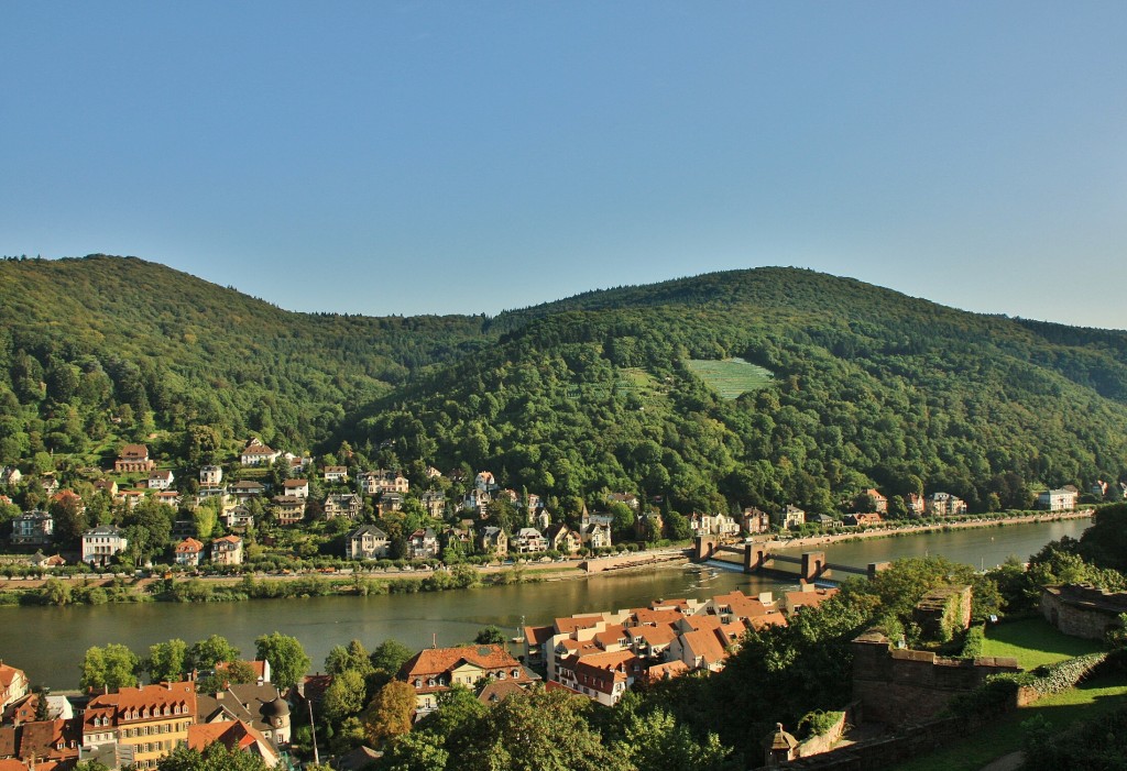 Foto: Vistas desde el castillo - Heidelberg (Baden-Württemberg), Alemania