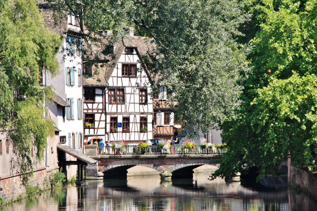 Foto: Canal del centro histórico - Estrasburgo (Strasbourg) (Alsace), Francia