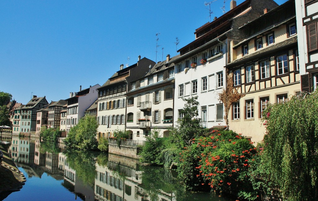 Foto: Canal del centro histórico - Estrasburgo (Strasbourg) (Alsace), Francia