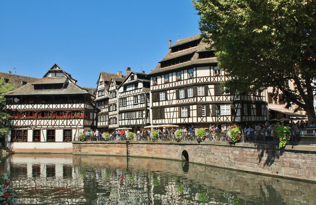 Foto: Canal del centro histórico - Estrasburgo (Strasbourg) (Alsace), Francia