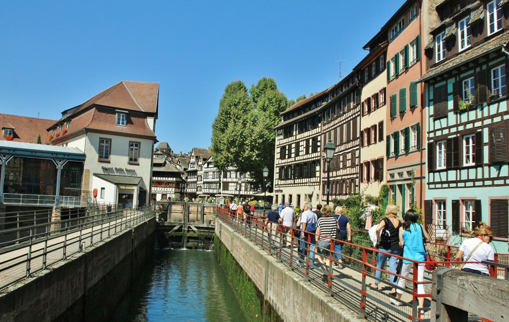 Foto: Canal del centro histórico - Estrasburgo (Strasbourg) (Alsace), Francia