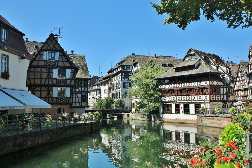 Foto: Canal del centro histórico - Estrasburgo (Strasbourg) (Alsace), Francia