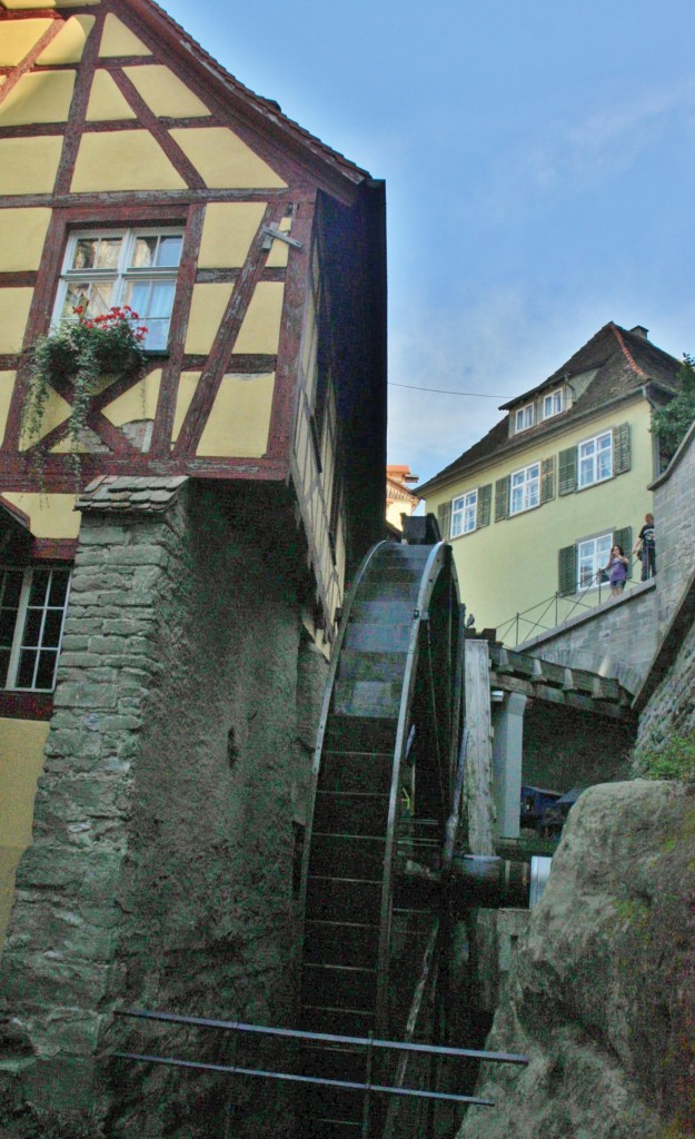 Foto: Noria de agua - Meersburg (Baden-Württemberg), Alemania