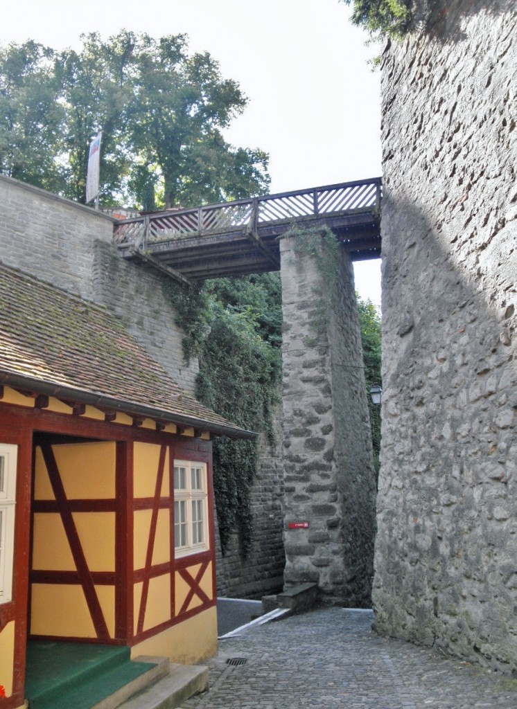 Foto: Puente del castillo - Meersburg (Baden-Württemberg), Alemania