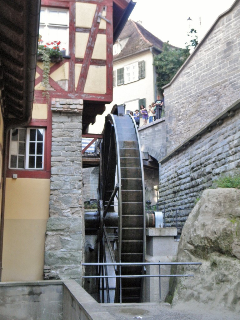 Foto: Noria de agua - Meersburg (Baden-Württemberg), Alemania