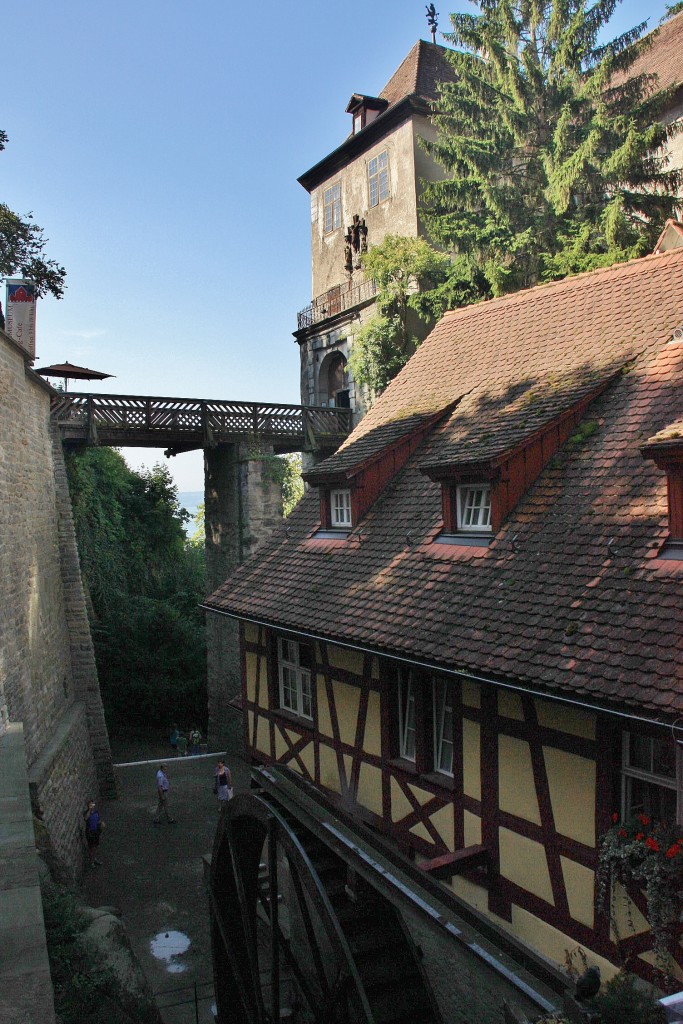 Foto: Noria de agua - Meersburg (Baden-Württemberg), Alemania