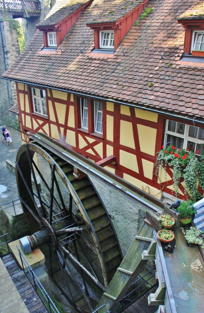 Foto: Noria de agua - Meersburg (Baden-Württemberg), Alemania