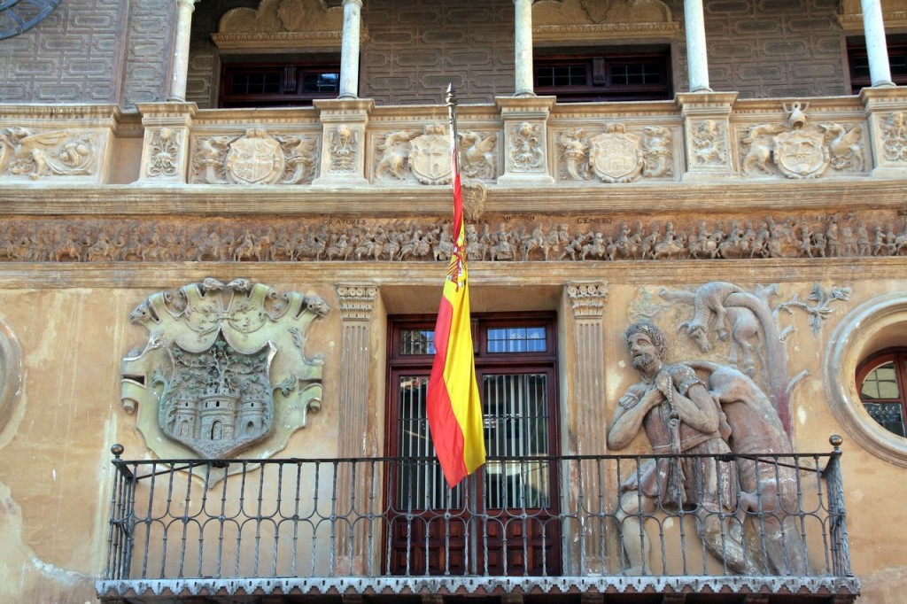 Foto: Friso historiado que evoca la entrada de Carlos V en Bolonia (Italia) con motivo de su coronación en 1528 - Tarazona (Zaragoza), España